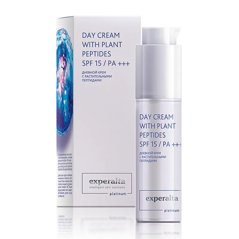 Experalta Platinum - Day Cream with Plant Peptides SPF 15 / PA +++