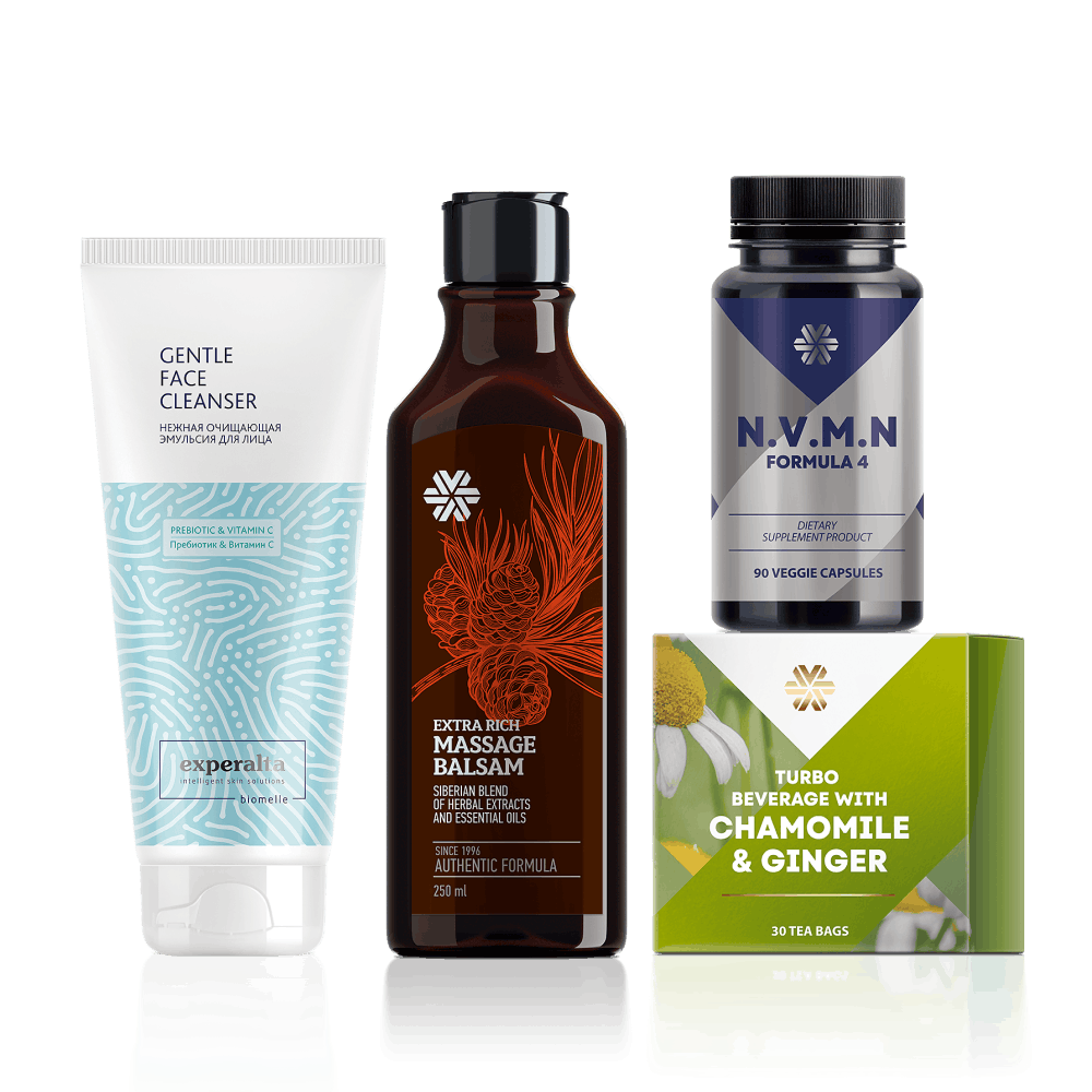 Buy set of 3 products and get tea for free